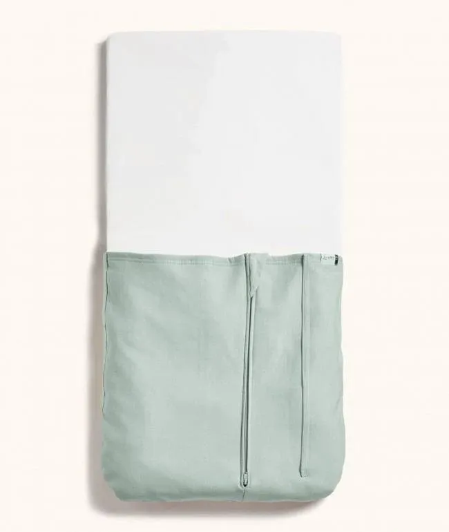 Organic Cot Tuck Sheet/Blanket - Sage