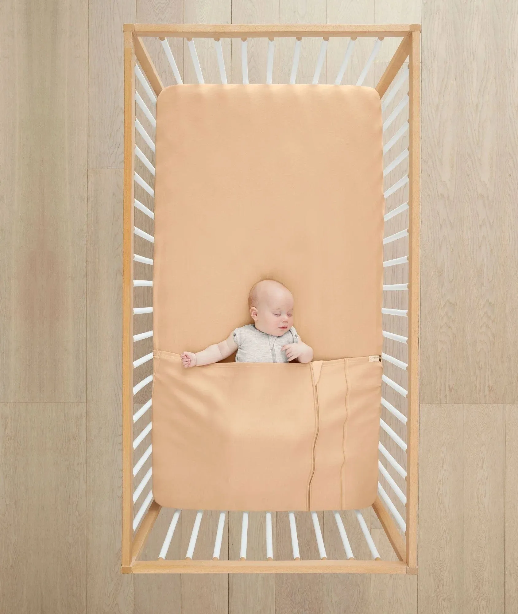 Organic Cot Tuck Sheet/Blanket - Wheat