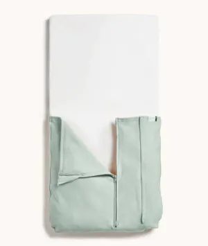 Organic Crib Tuck Sheet/Blanket - Sage