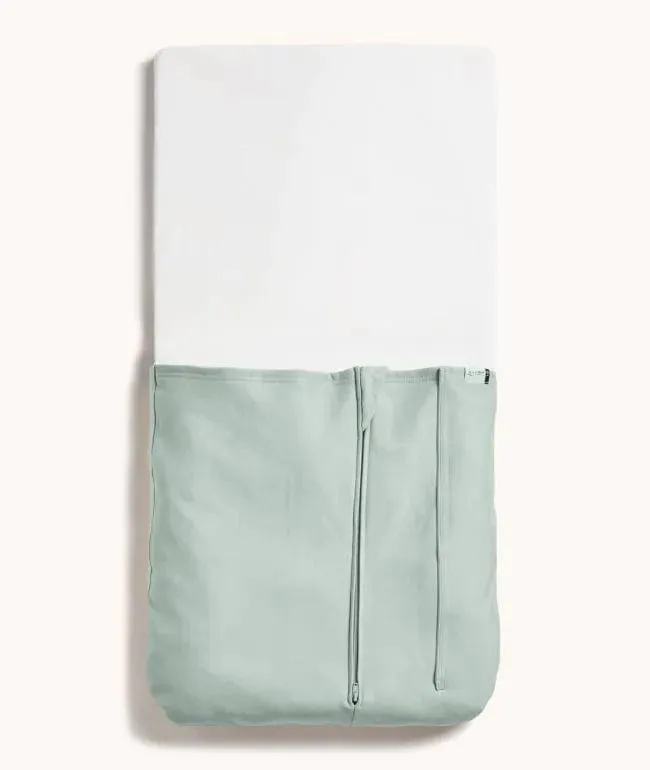 Organic Crib Tuck Sheet/Blanket - Sage