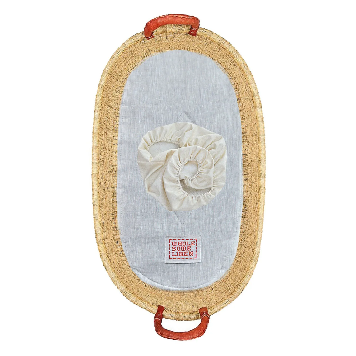 Organic Flax Baby Changing Pad, Cover & Basket