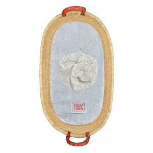 Organic Flax Baby Changing Pad, Cover & Basket