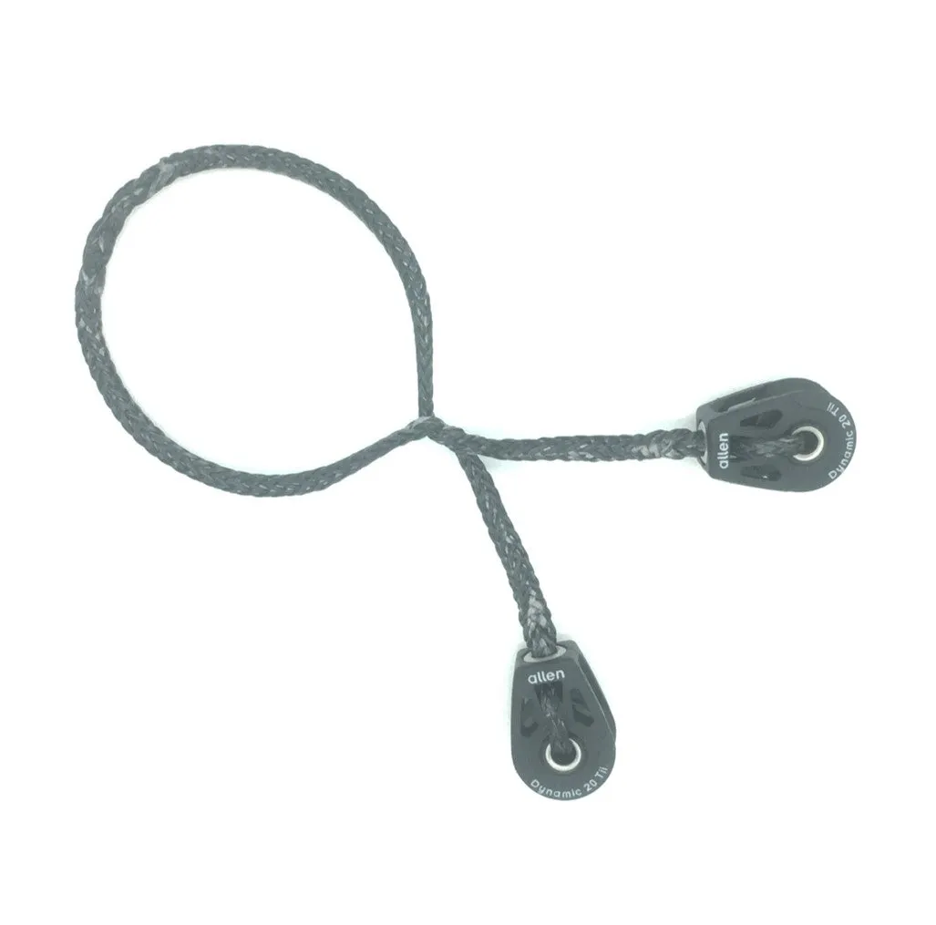 Outhaul Double Block Assembly - Allen 20mm Dynamic Ti3 Blocks