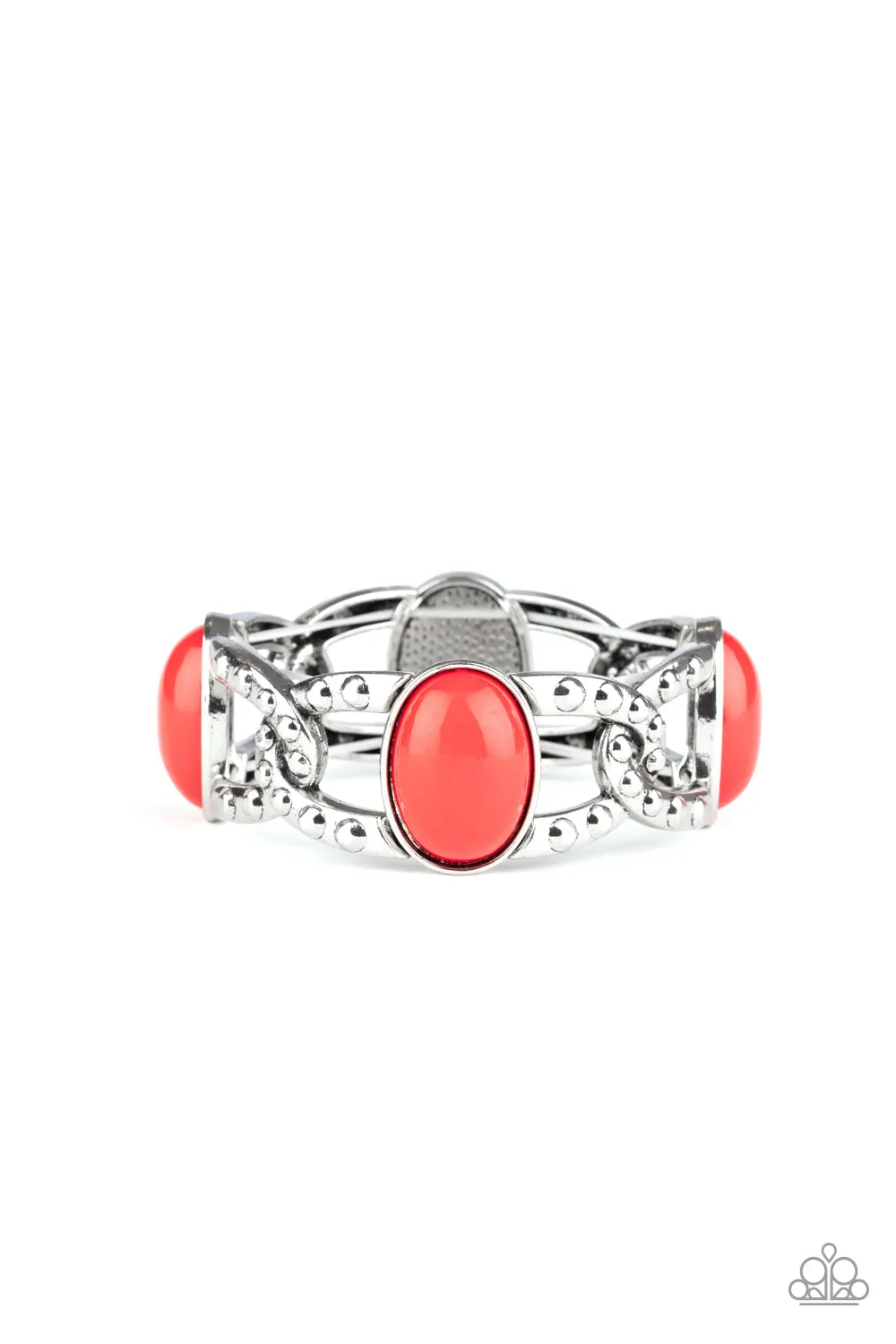Paparazzi Dreamy Gleam - Red Stretchy Bracelet