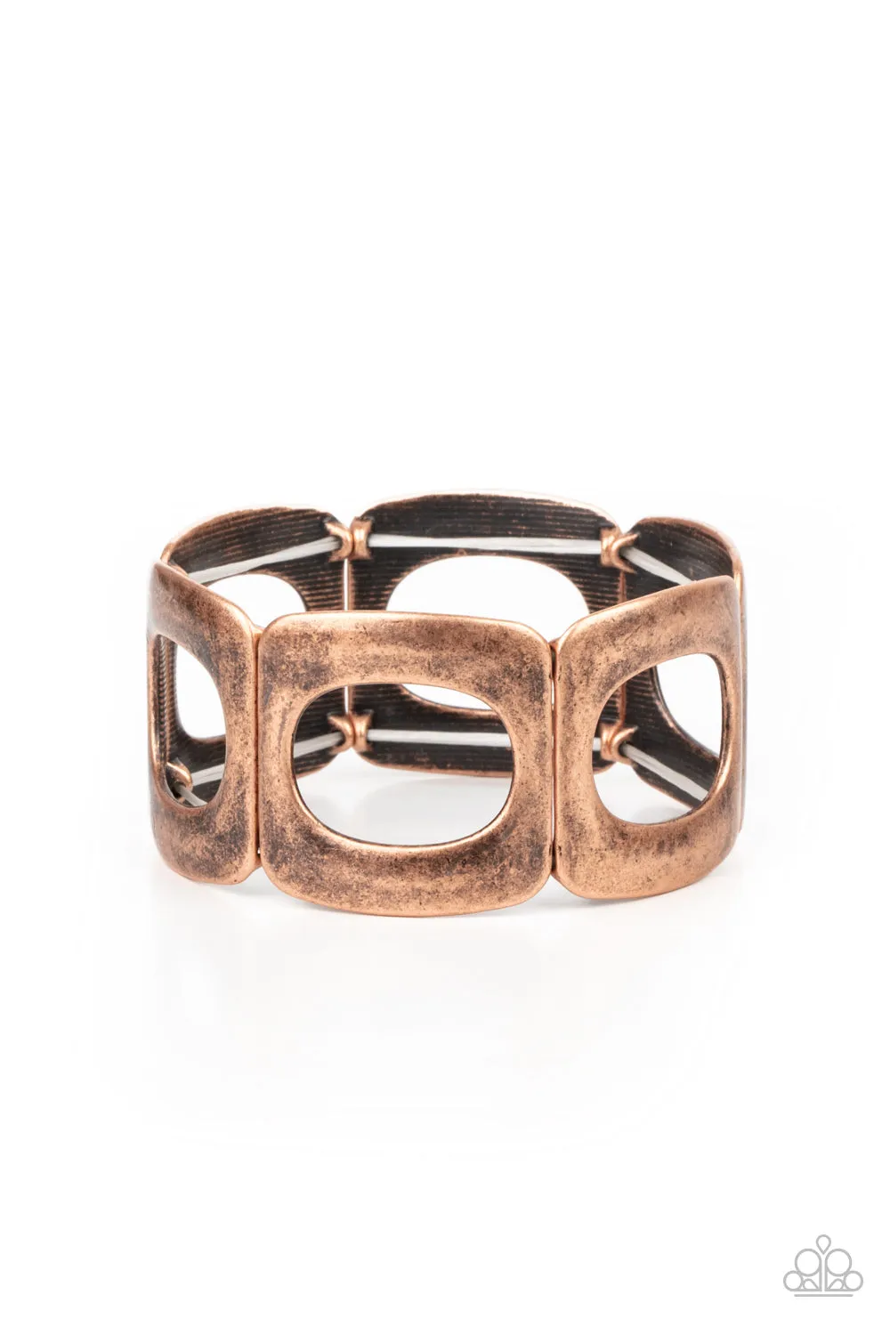 Paparazzi In OVAL Your Head Bracelet Copper