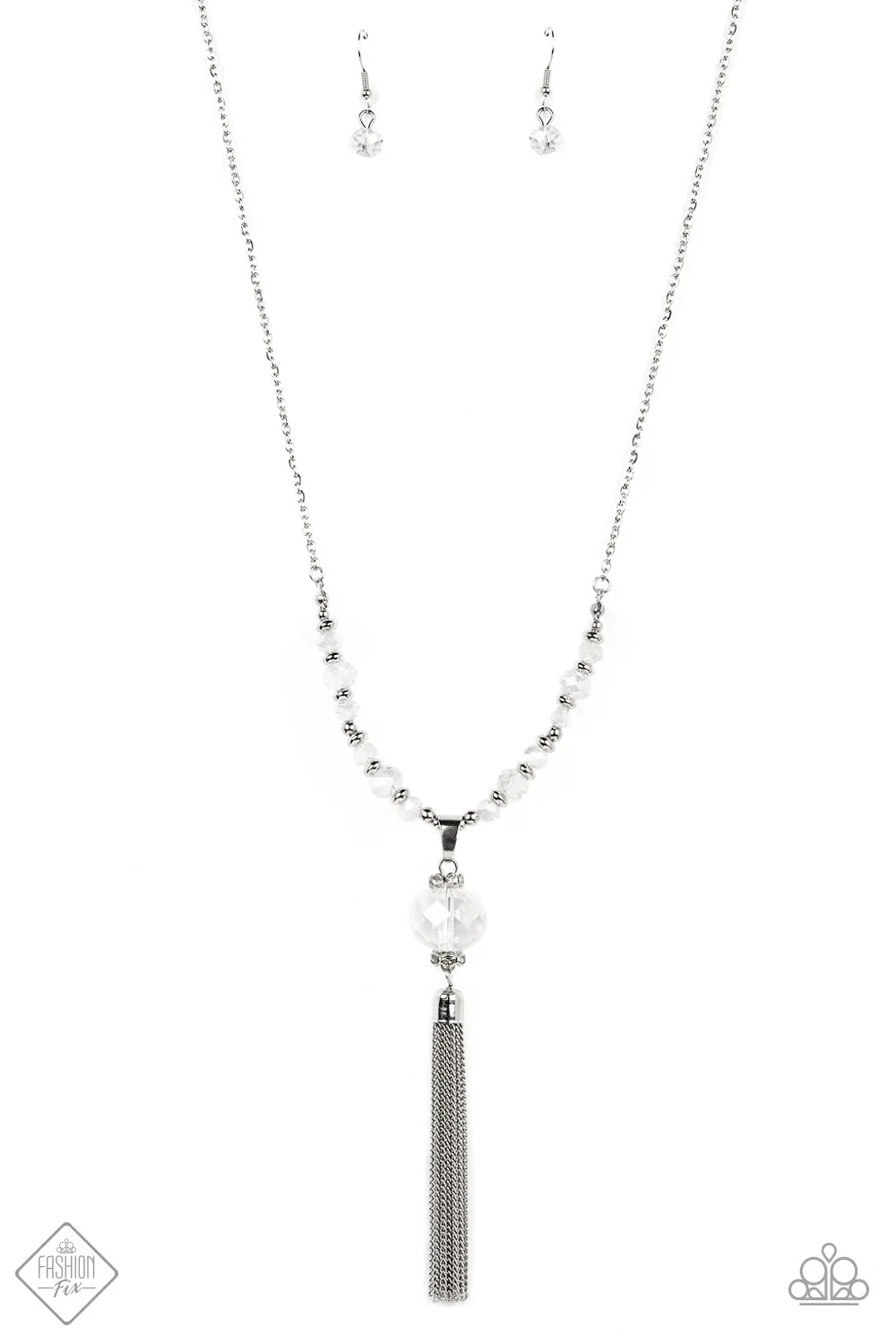 Paparazzi One SWAY or Another - White Necklace