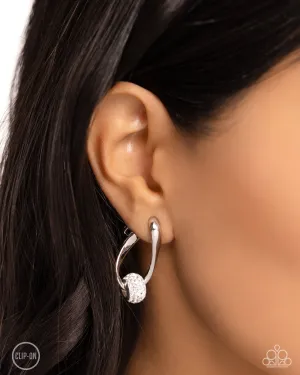 Paparazzi Secret Standout - White Earrings