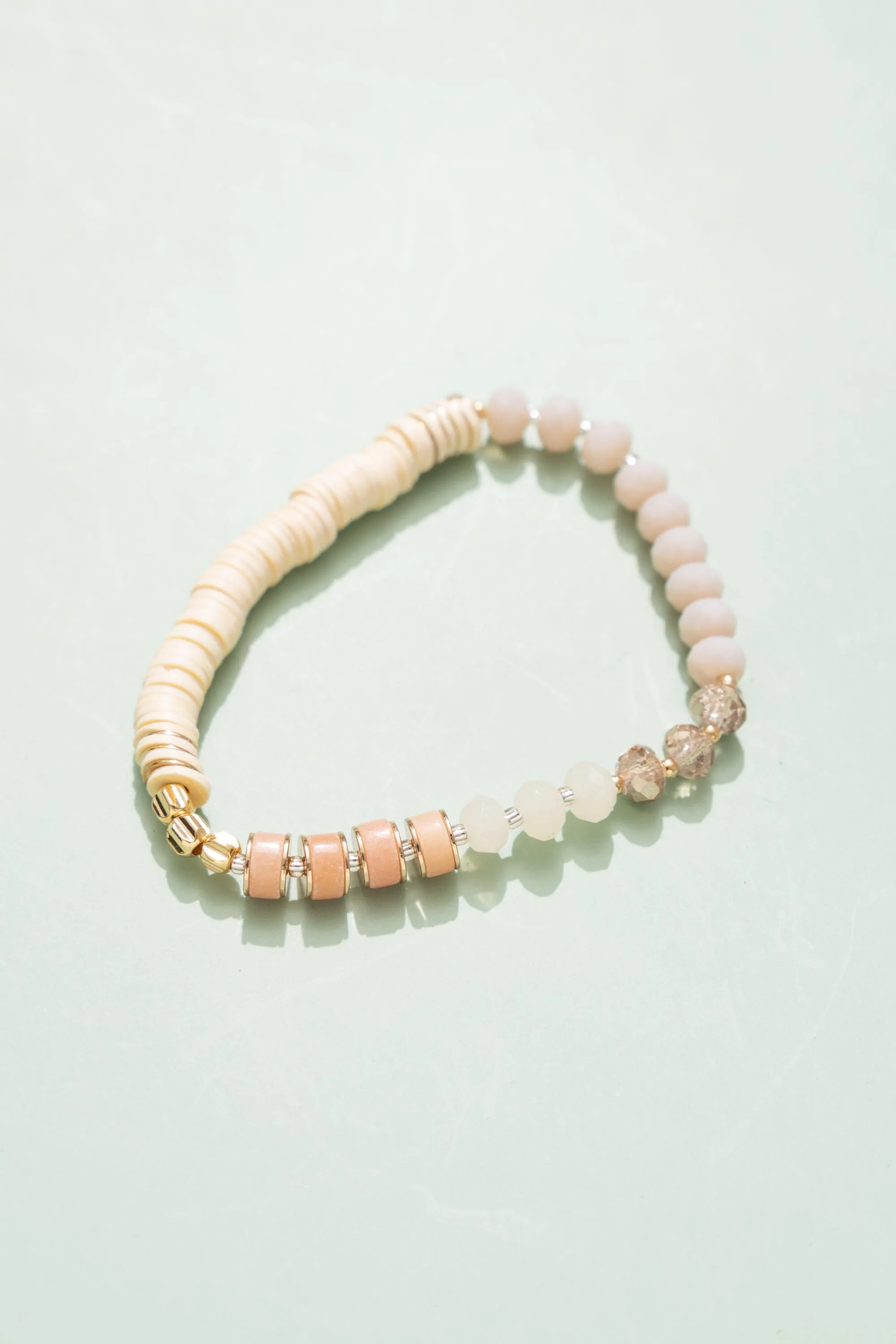 Peach Stretchy Band Bracelet