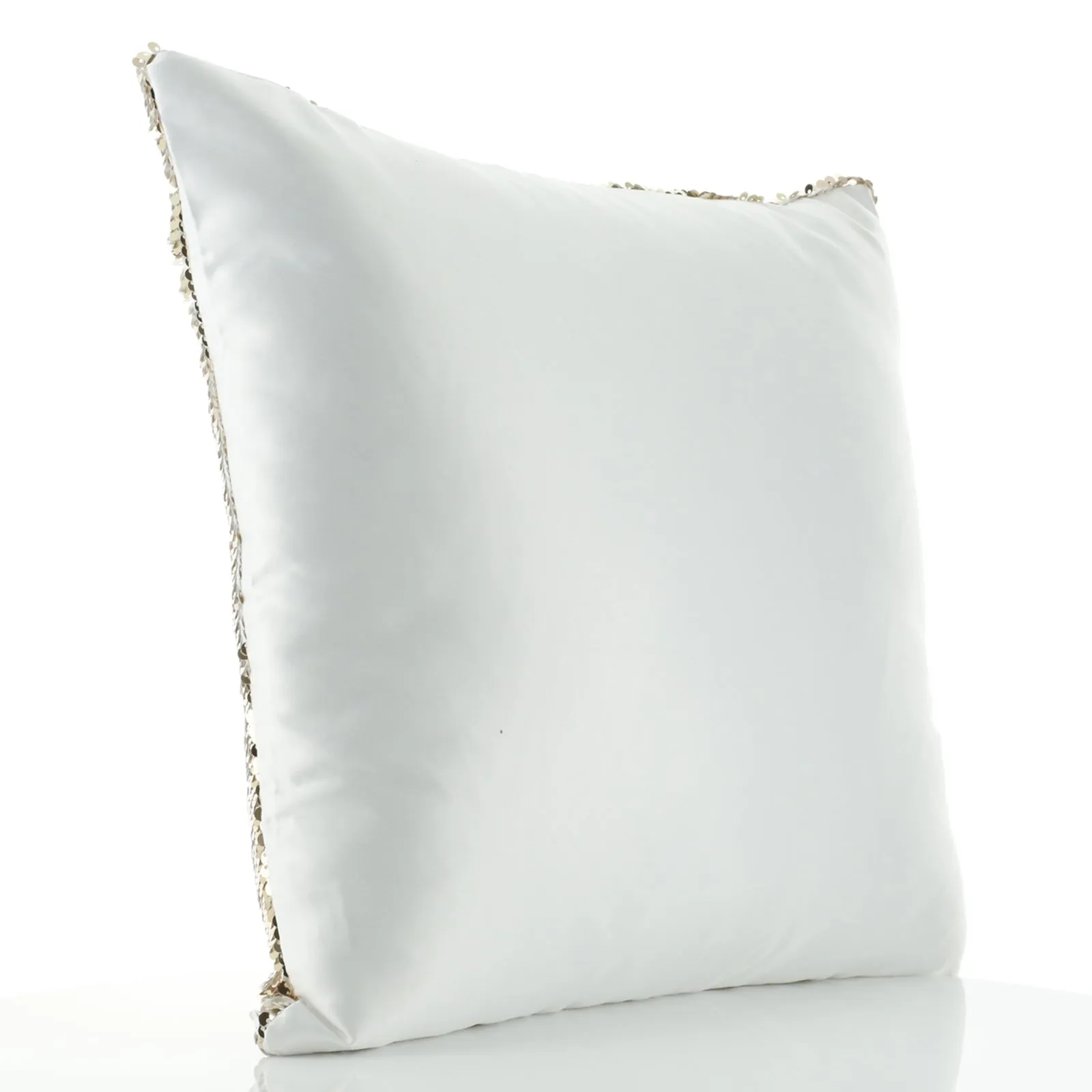Personalised Sequin Cushion with Hippo Rain Drop Glitter Print and Cute Text