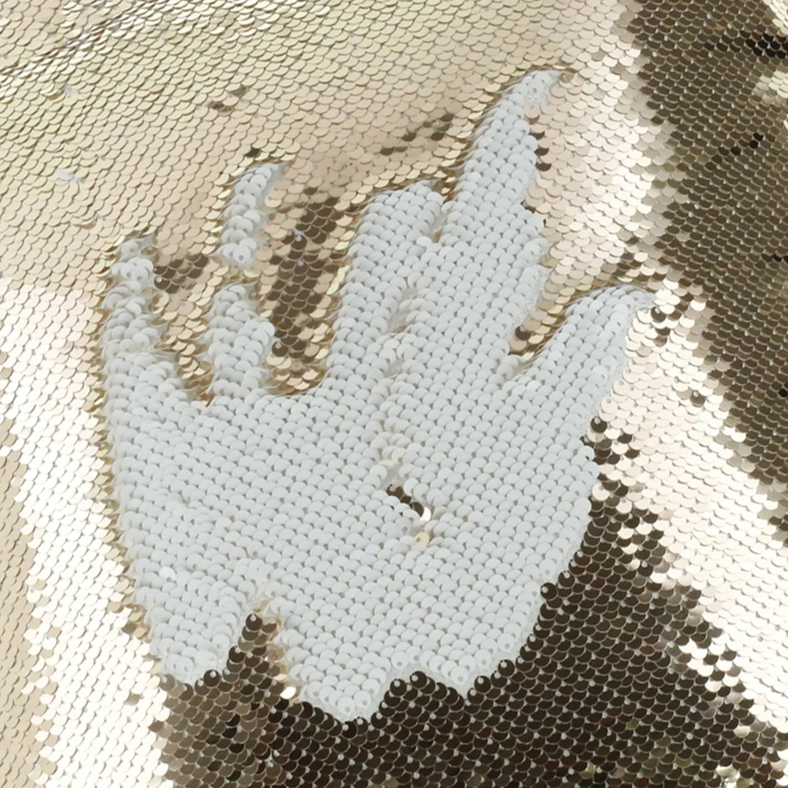 Personalised Sequin Cushion with Hippo Rain Drop Glitter Print and Cute Text