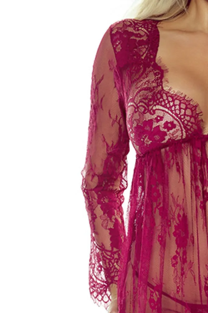 Provocative 7046 Elegant Robe Wine
