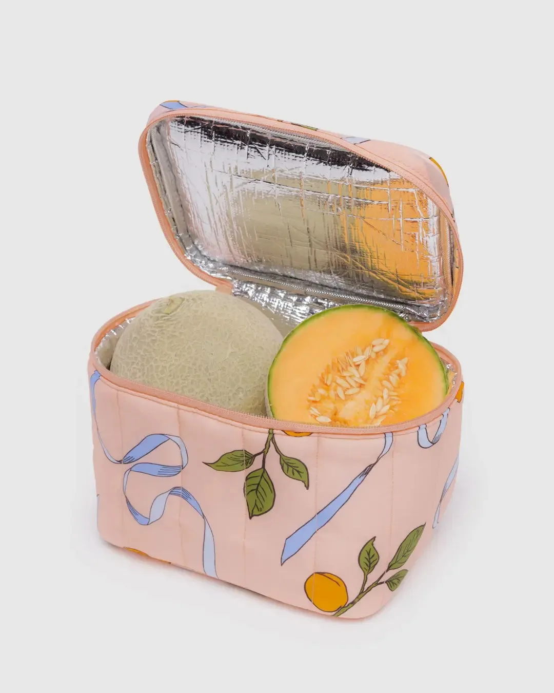 Puffy Lunch Bag Apricots & Ribbons | Baggu