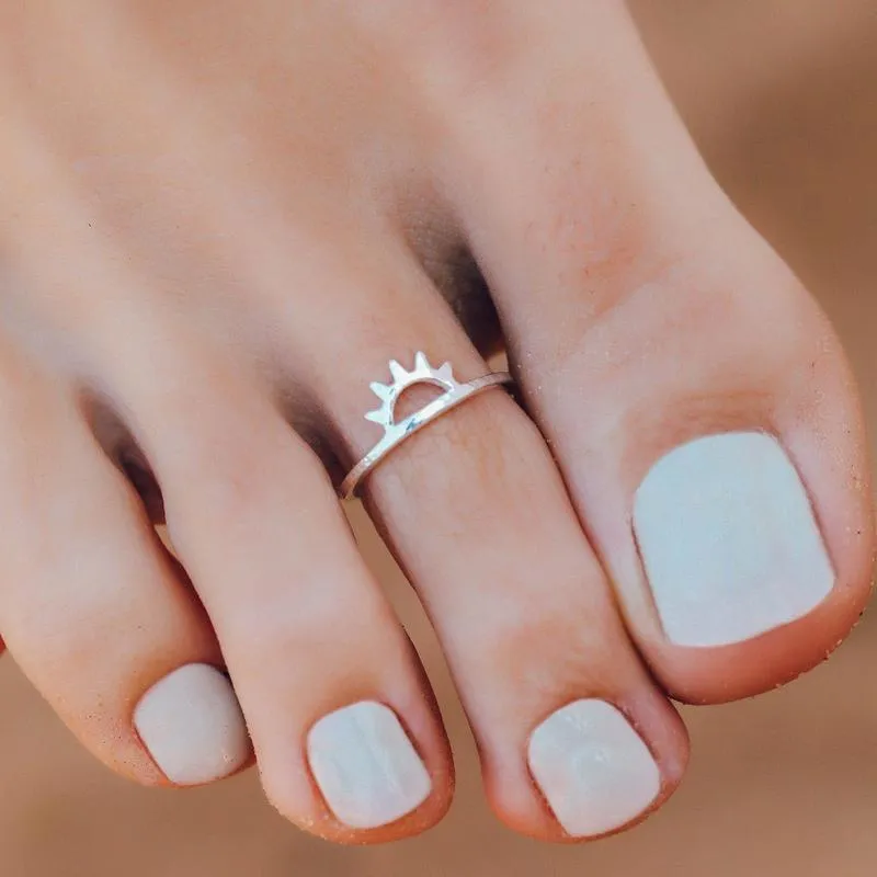 Pura Vida Toe Ring ~ Sunset Silver