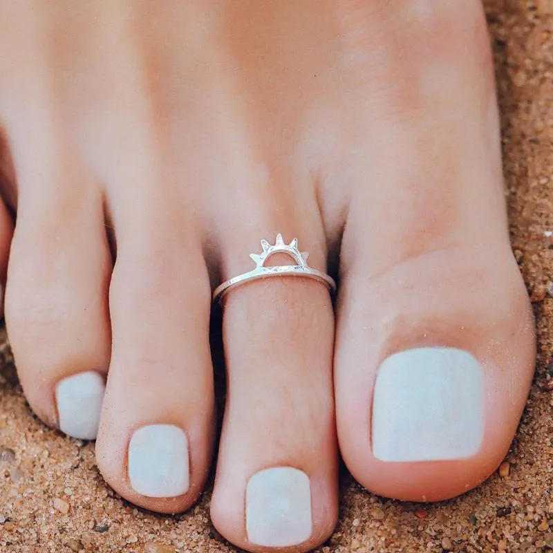 Pura Vida Toe Ring ~ Sunset Silver
