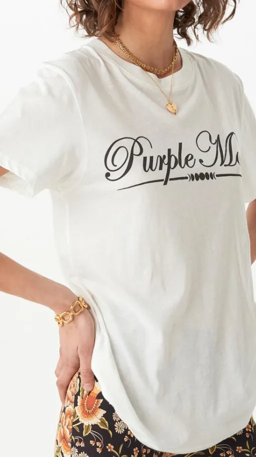 Purple Moon Organic Boyfriend Tee Shirt