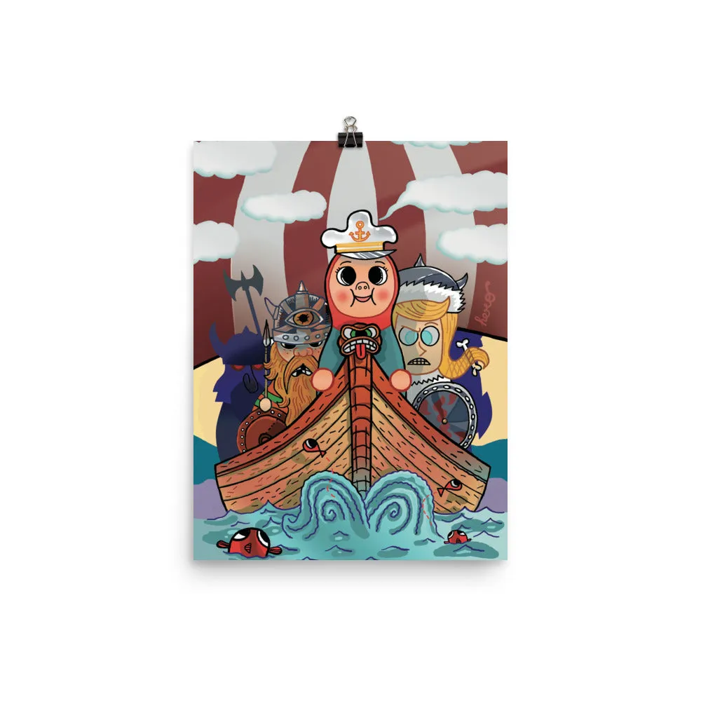 "My Viking Friends" Collectible Poster design by Hero.