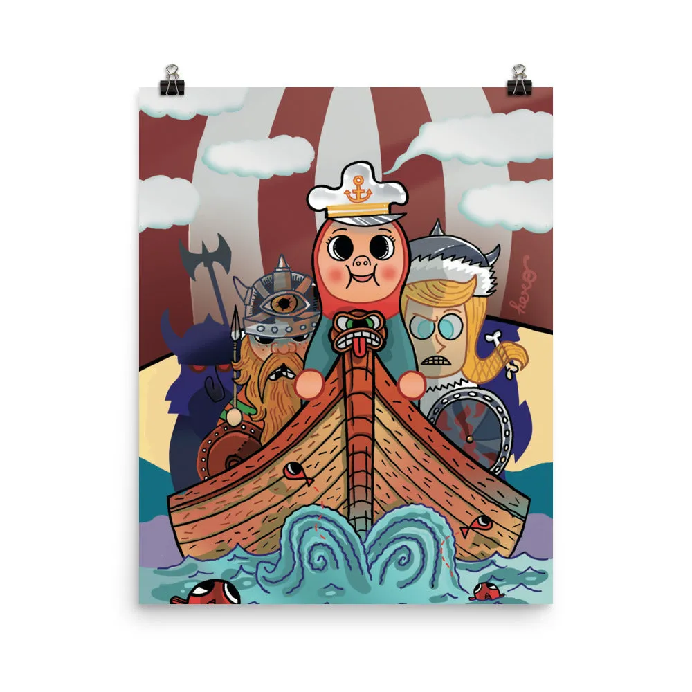"My Viking Friends" Collectible Poster design by Hero.