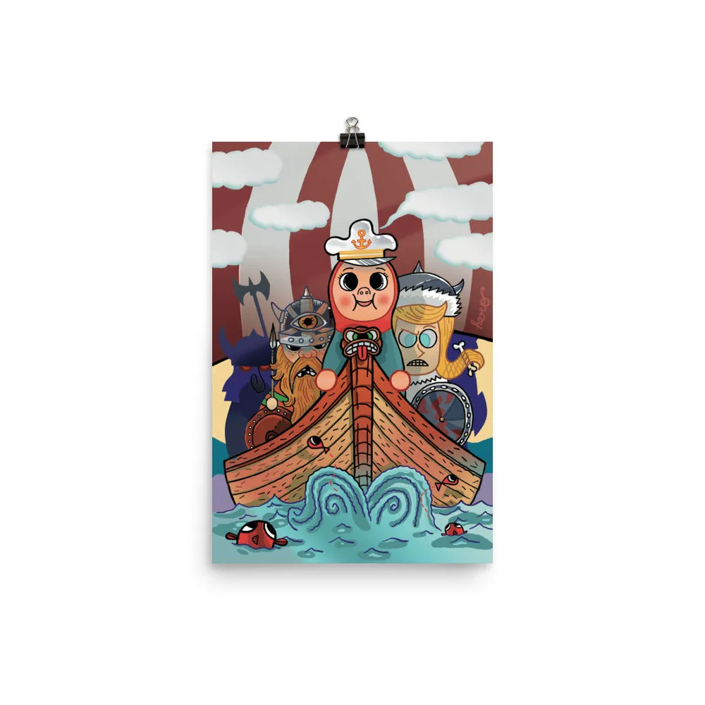 "My Viking Friends" Collectible Poster design by Hero.