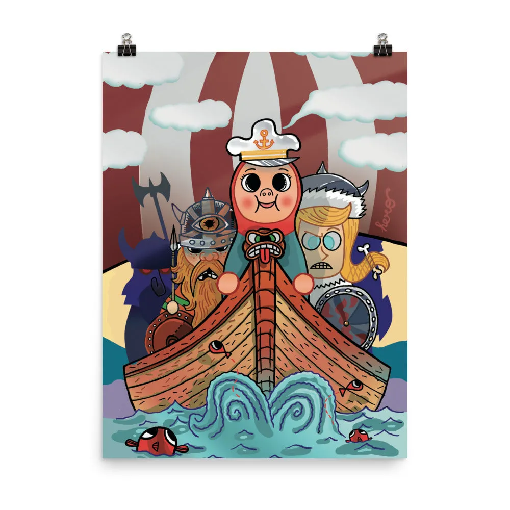 "My Viking Friends" Collectible Poster design by Hero.