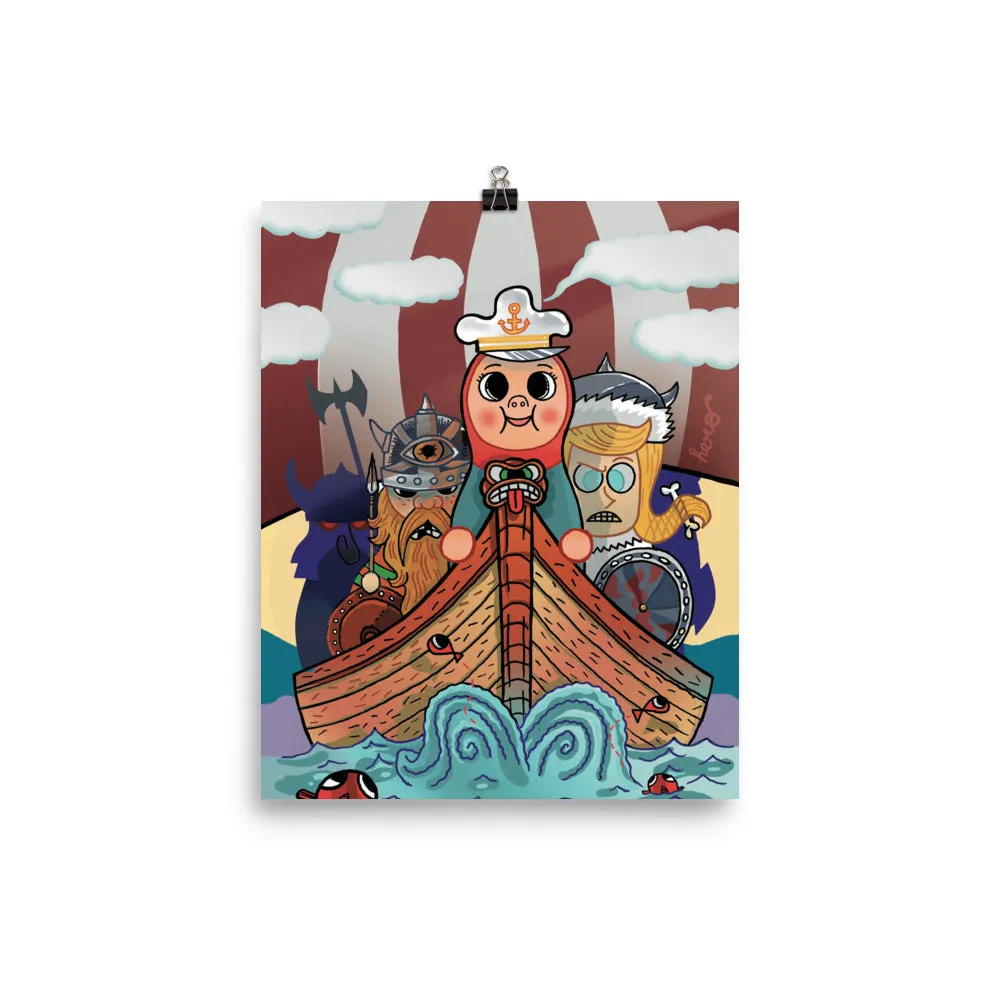 "My Viking Friends" Collectible Poster design by Hero.