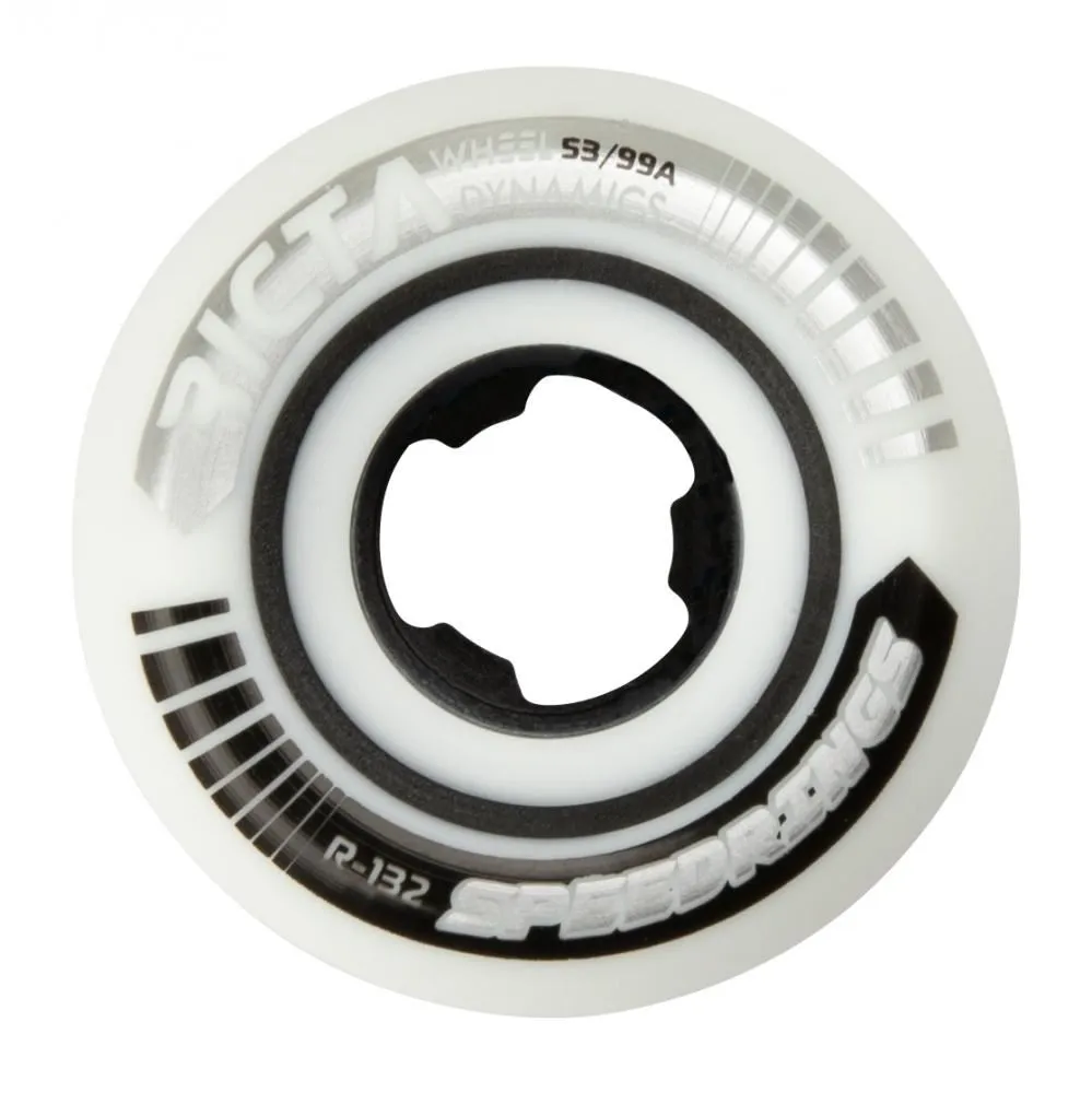 Ricta Skateboard Wheels Speedrings Wide 99a - White