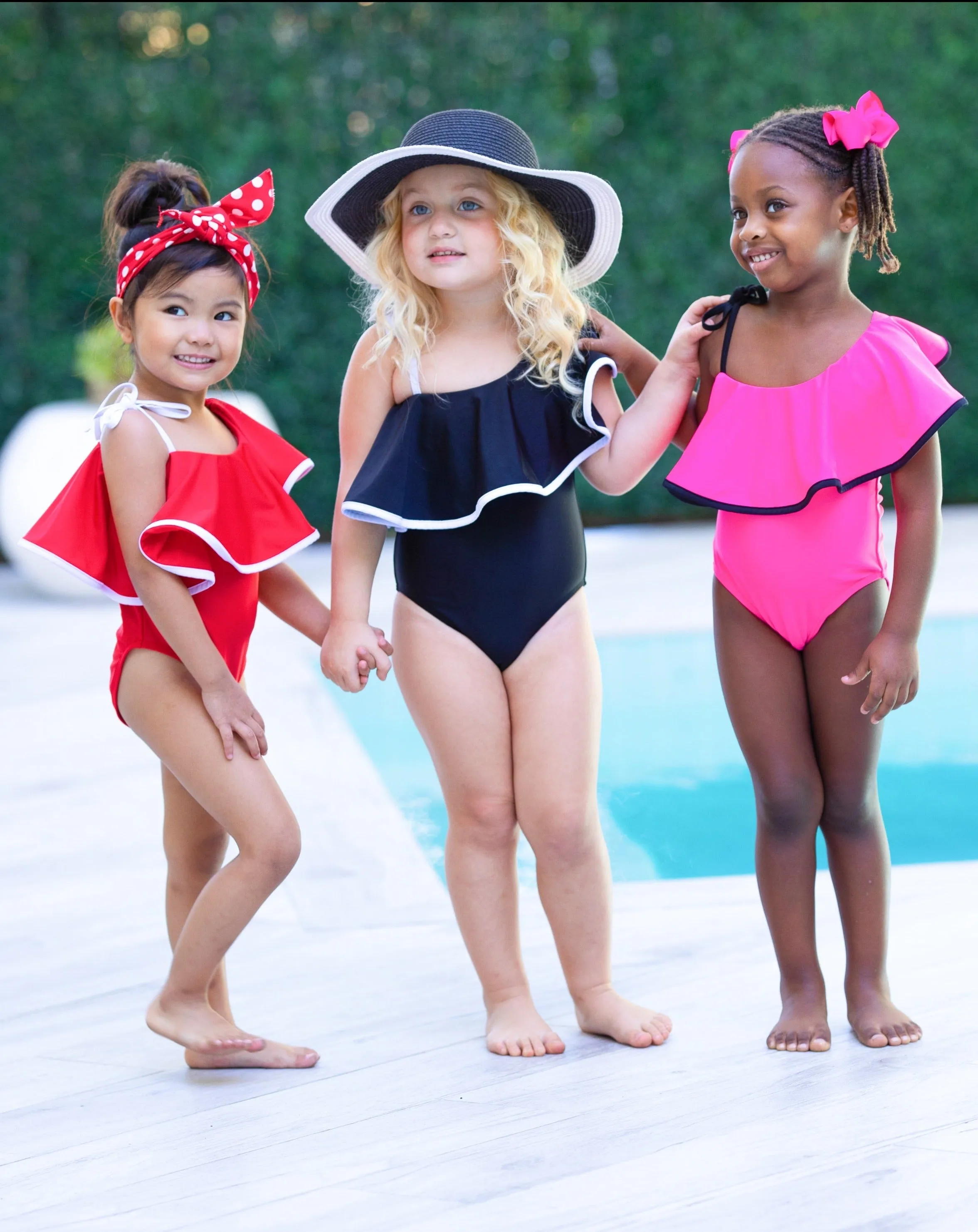 Ruffle-y Cute One Shoulder One Piece Swimsuit