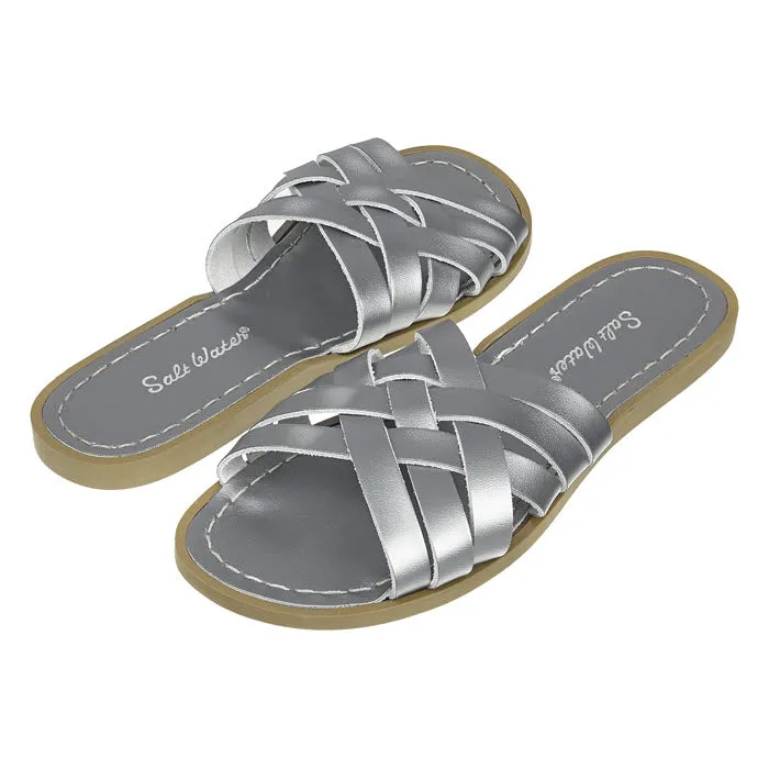 Salt Water Sandalen «RETRO SLIDES» Pewter