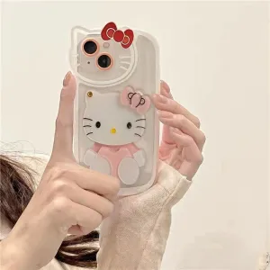 Sanrio Hello Kitty iPhone Case With Cosmetic Mirror