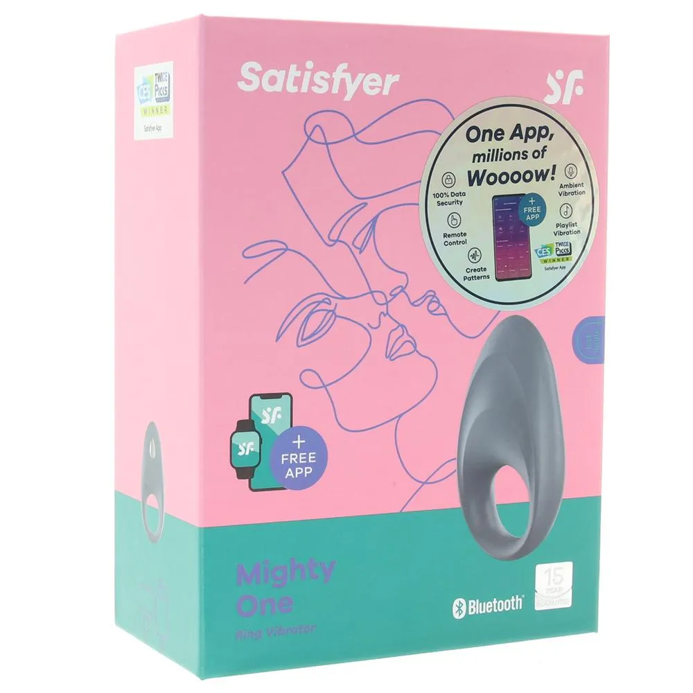 Satisfyer Mighty One Ring Vibe in Blue