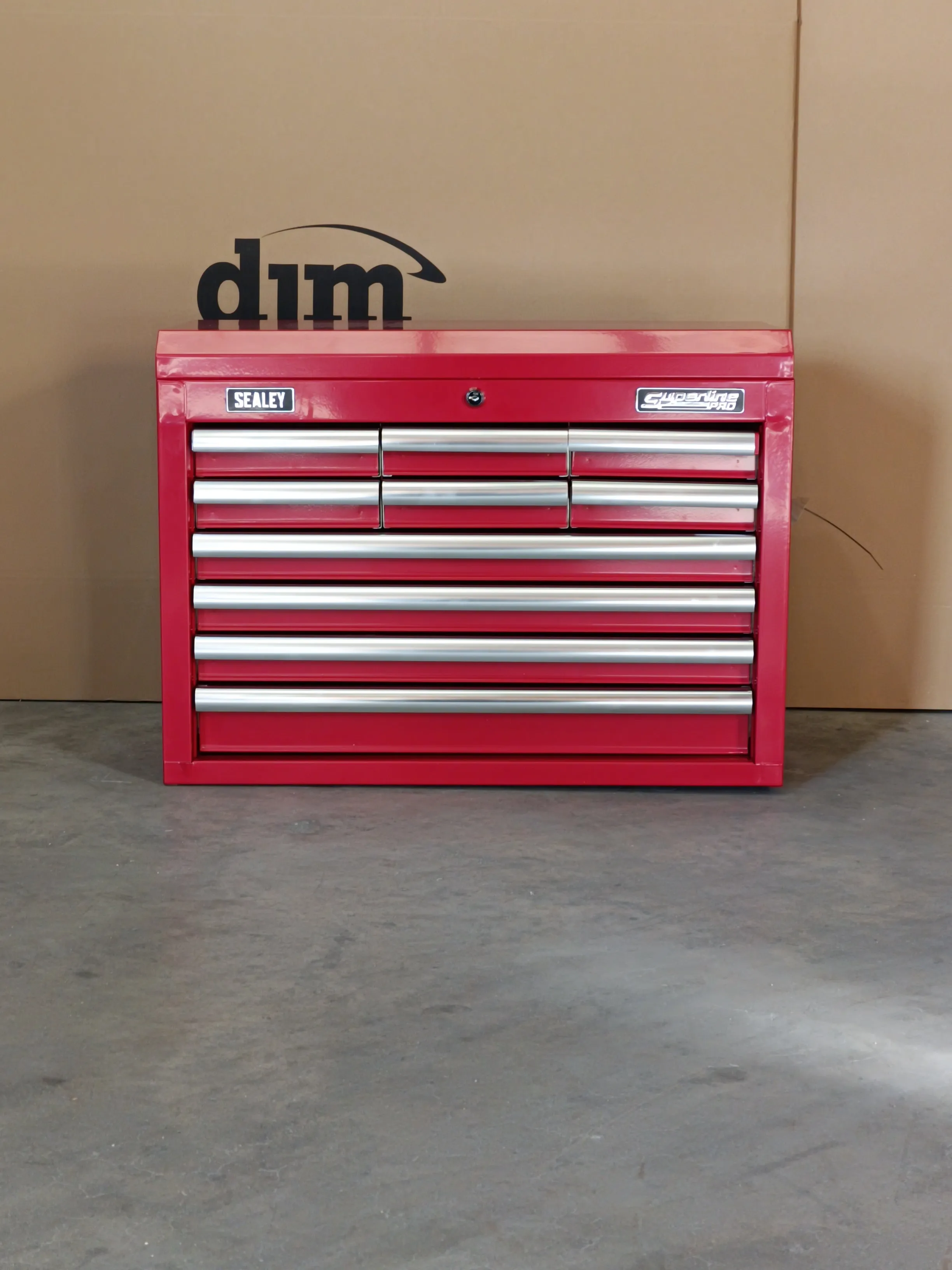 Sealey 10 Drawer Topchest with Ball Bearing Slides - Red - C