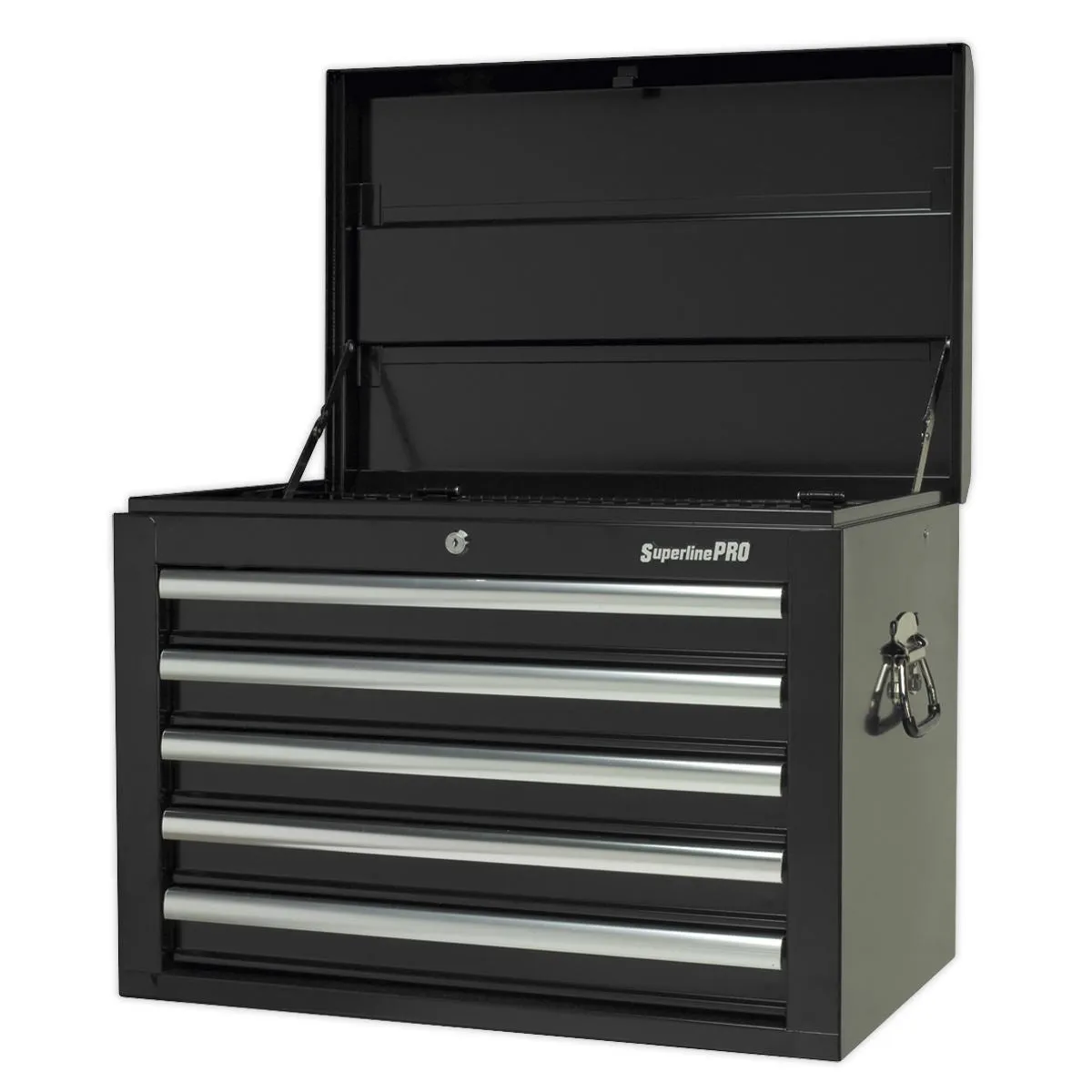 Sealey Superline Pro Topchest 5 Drawer with Ball-Bearing Slides - Black