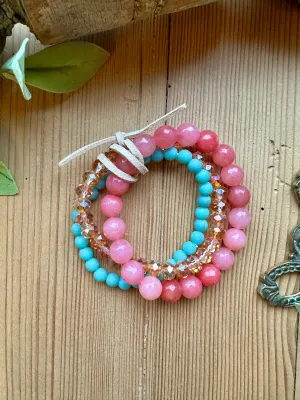 Sherbet Stretchy Bracelet Set