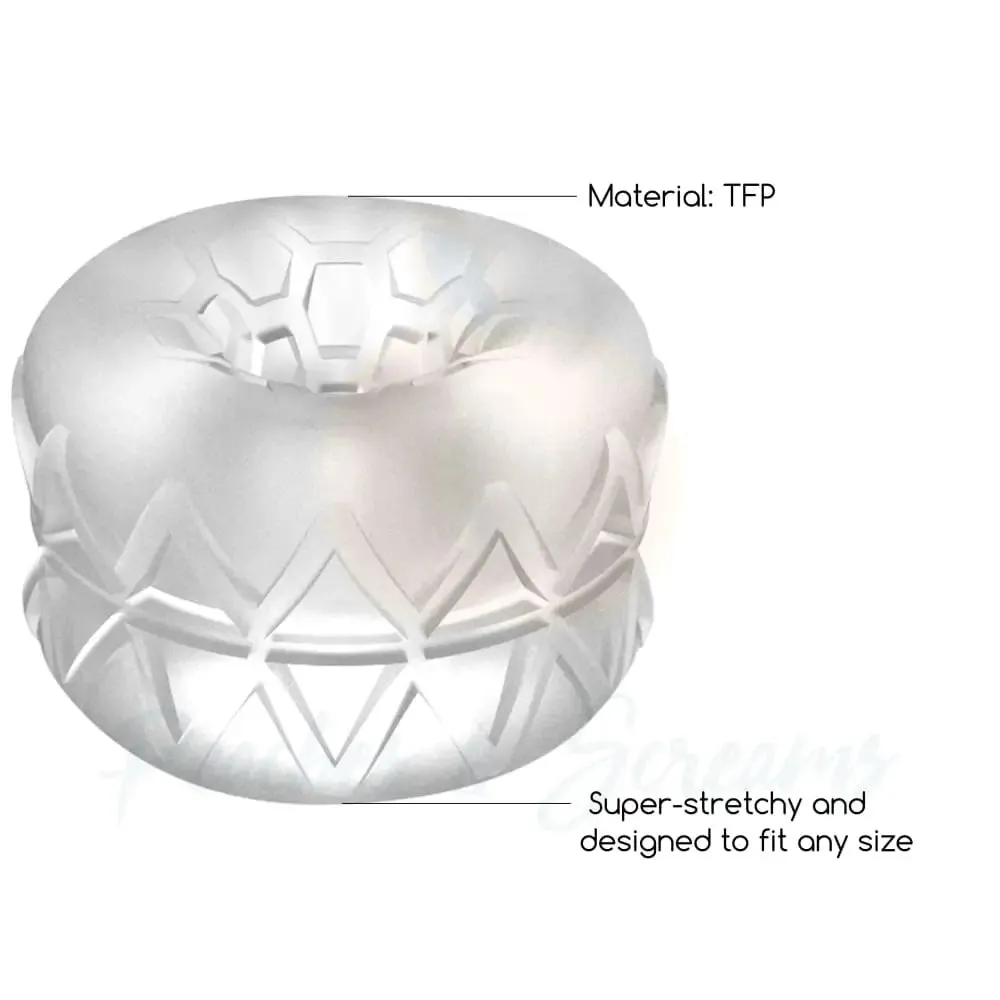 Shots Clear Stretchy Reversible Masturbator and Bumper Sleeve