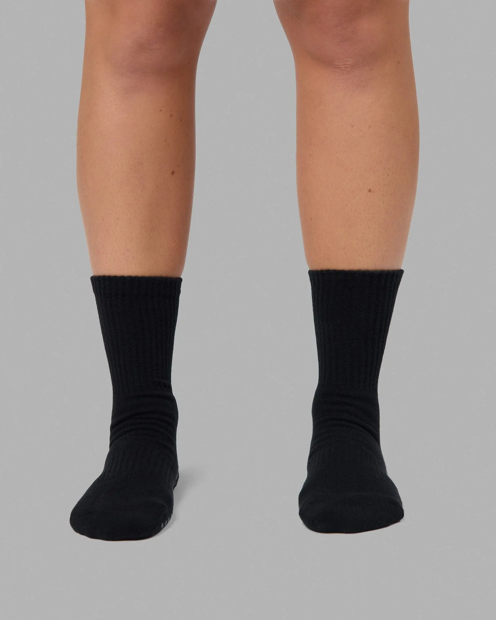 Signal Crew Pilates Grip Sock - Black-Black