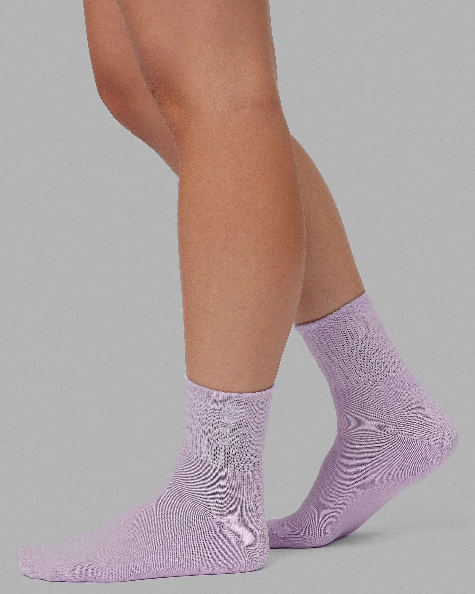 Signal Quarter Socks 3 Pack - Cornflower Blue/Pale Lilac/Green Fig