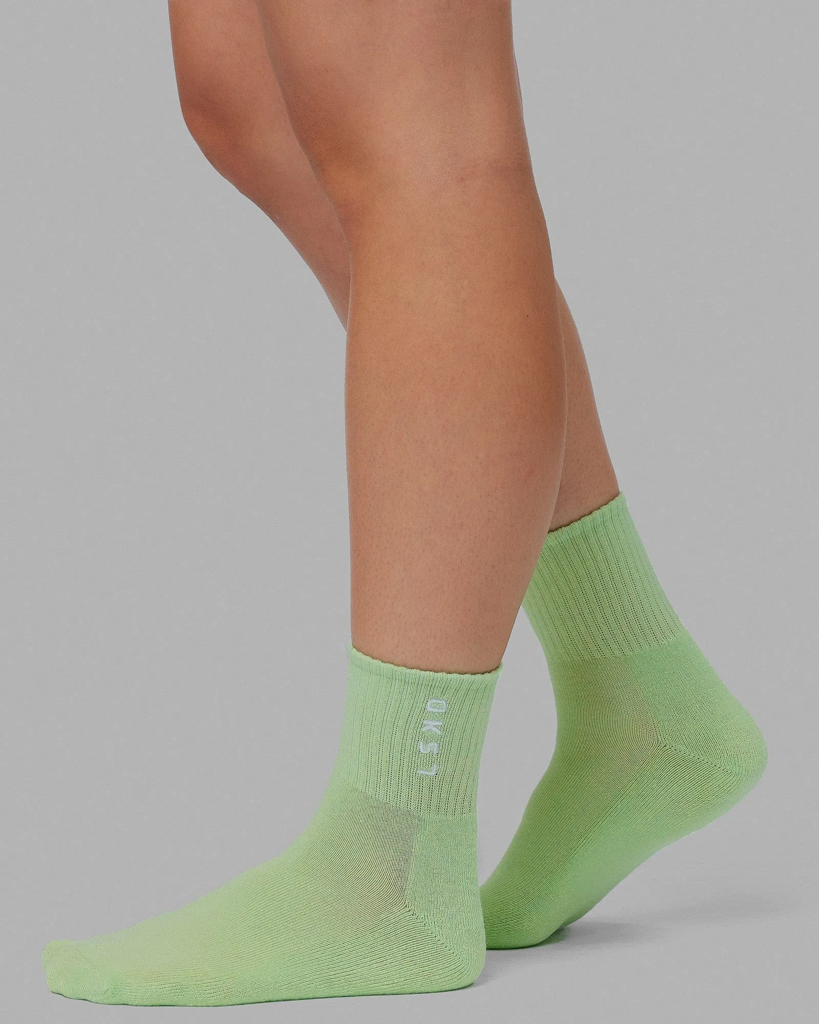 Signal Quarter Socks 3 Pack - Cornflower Blue/Pale Lilac/Green Fig