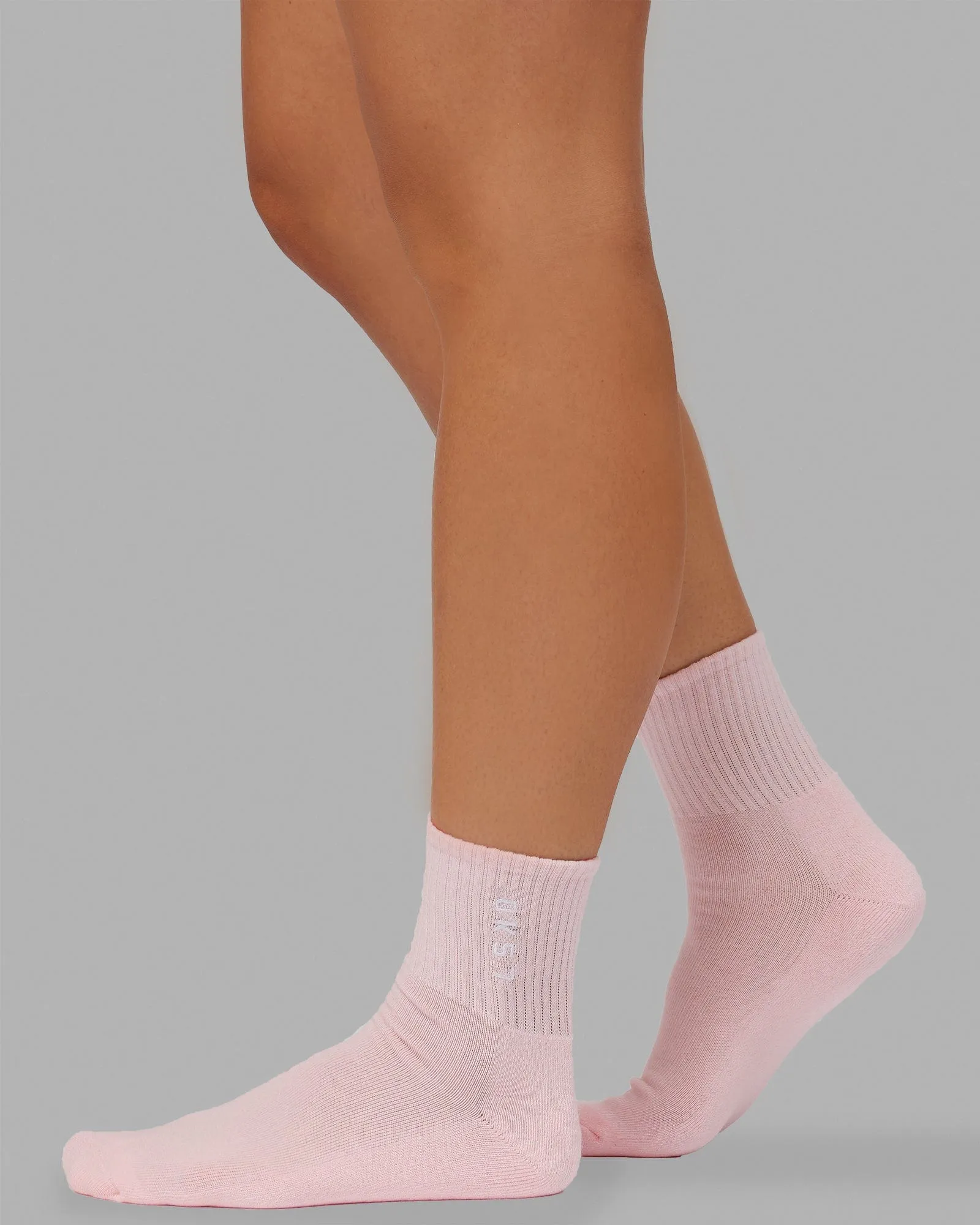 Signal Quarter Socks 3 Pack - Pastel-Blue-Pink-Orange