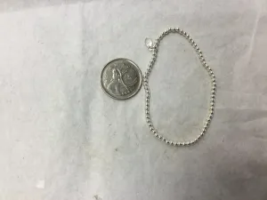 Silver ball stretchy bracelet 2.5 mm
