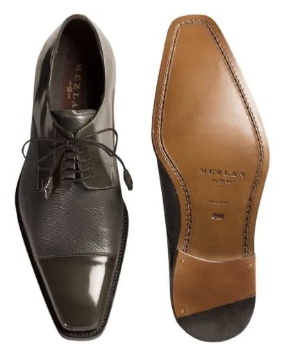 Soka Calfskin/Deerskin Grey By Mezlan Made In Spain Brand