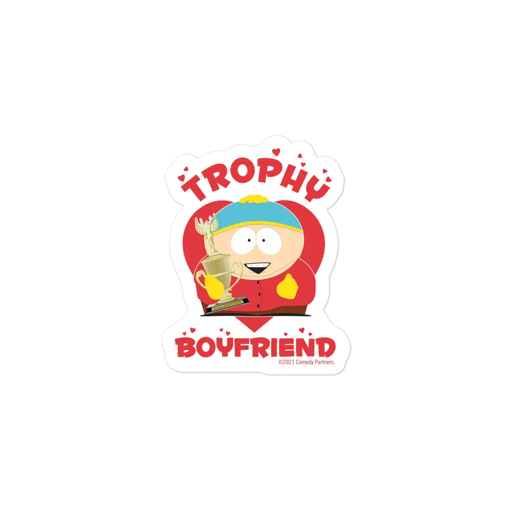 South Park Cartman Trophy Boyfriend Die Cut Sticker