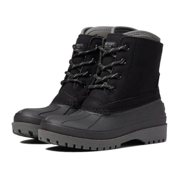 Sperry Unisex-Child Harbor Boot Black/Grey Size 6 M
