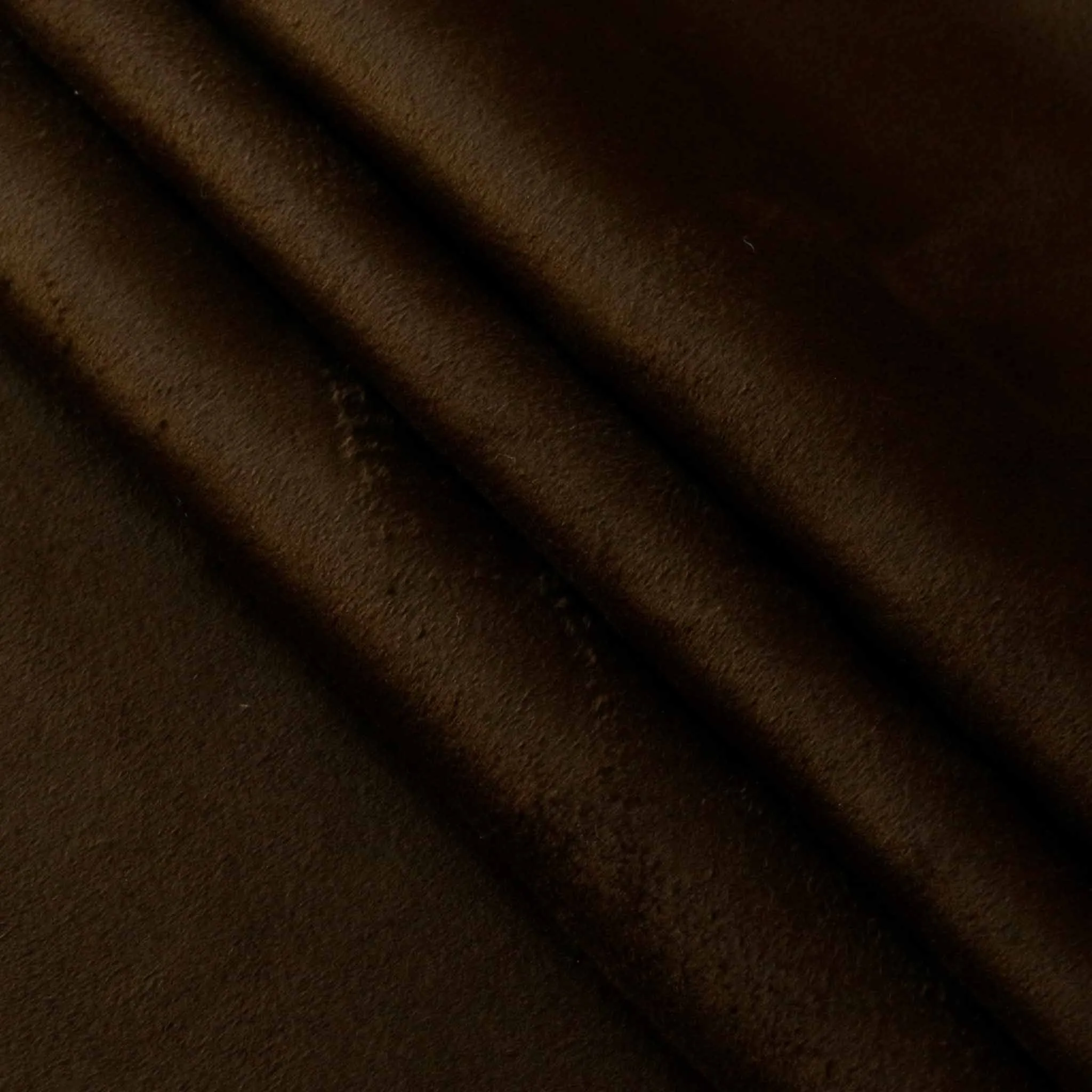 Stretchy faux Suede Fabric - Dark brown