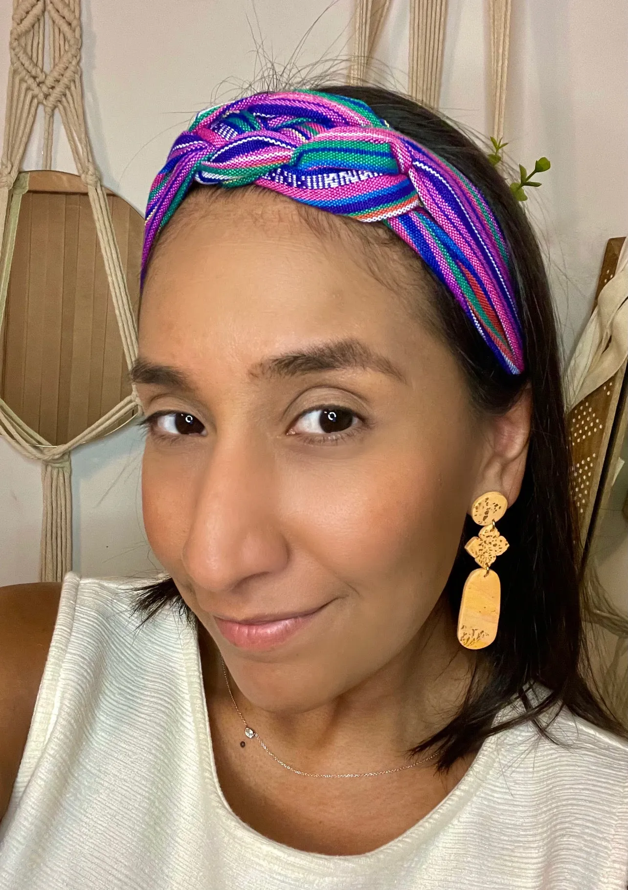 Stretchy Knotted Headbands-Diadema elastica de nudos