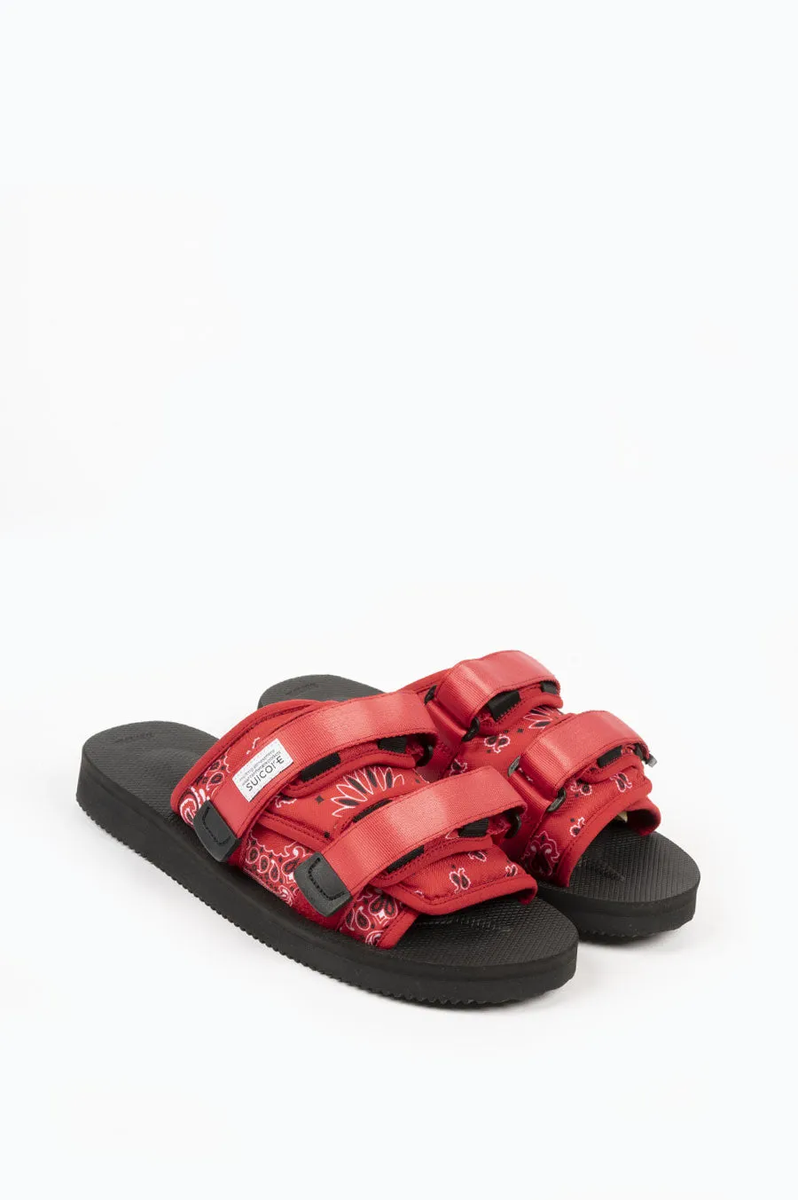 SUICOKE MOTO-CAB SANDAL RED BANDANA