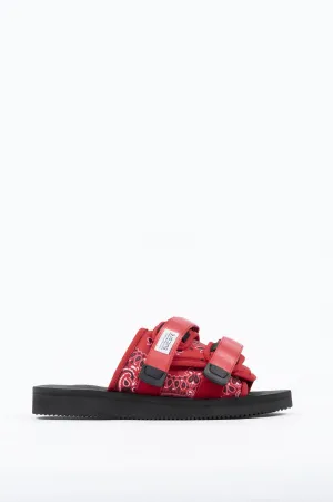 SUICOKE MOTO-CAB SANDAL RED BANDANA