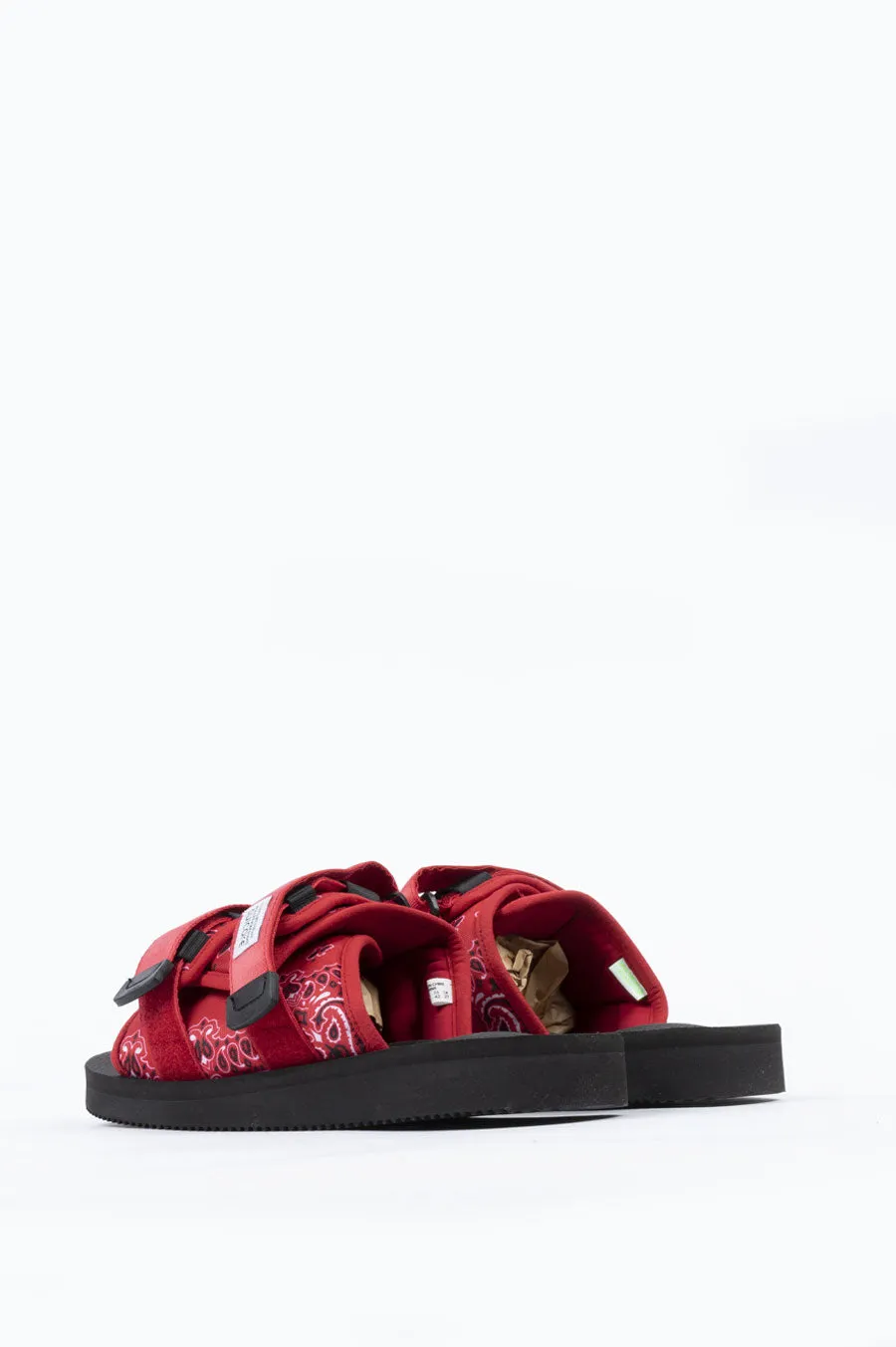 SUICOKE MOTO-CAB SANDAL RED BANDANA