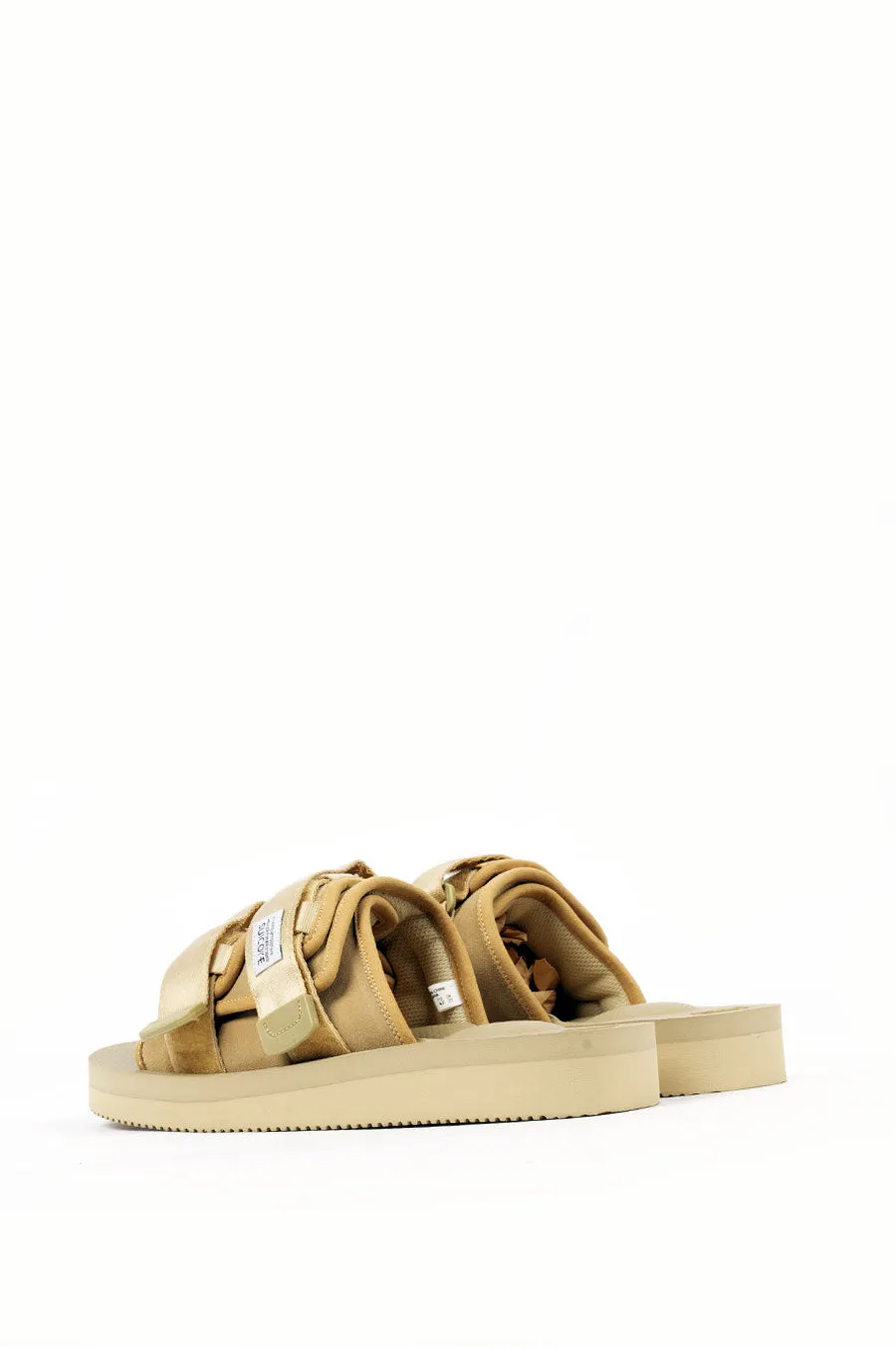 SUICOKE MOTO-VS SANDAL BEIGE COW SUEDE