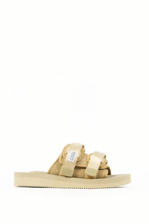 SUICOKE MOTO-VS SANDAL BEIGE COW SUEDE