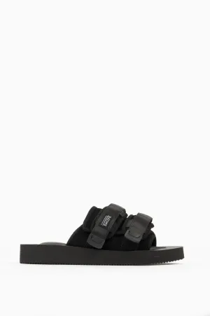 SUICOKE MOTO-VS SANDAL BLACK COW SUEDE
