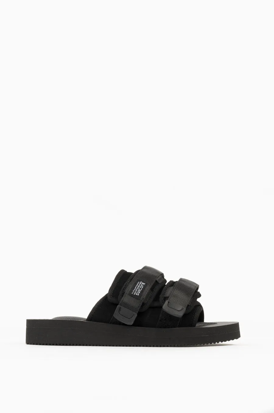 SUICOKE MOTO-VS SANDAL BLACK COW SUEDE